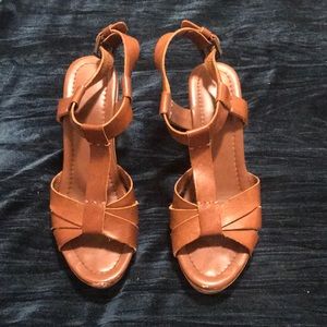 Italian Leather Sandals with Heel 🧡